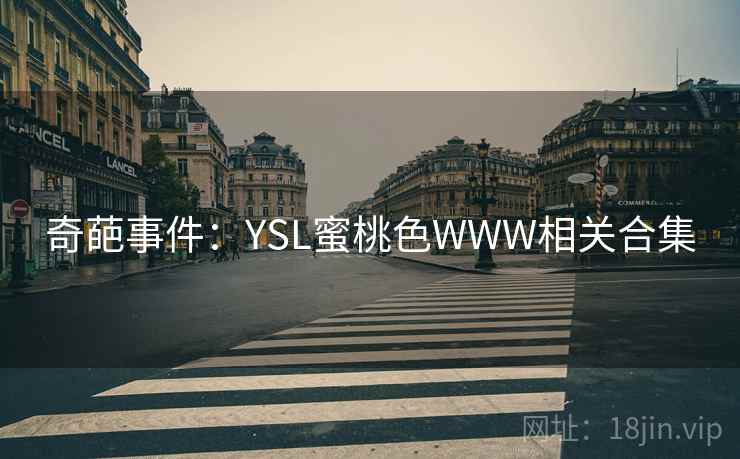 奇葩事件：YSL蜜桃色WWW相关合集